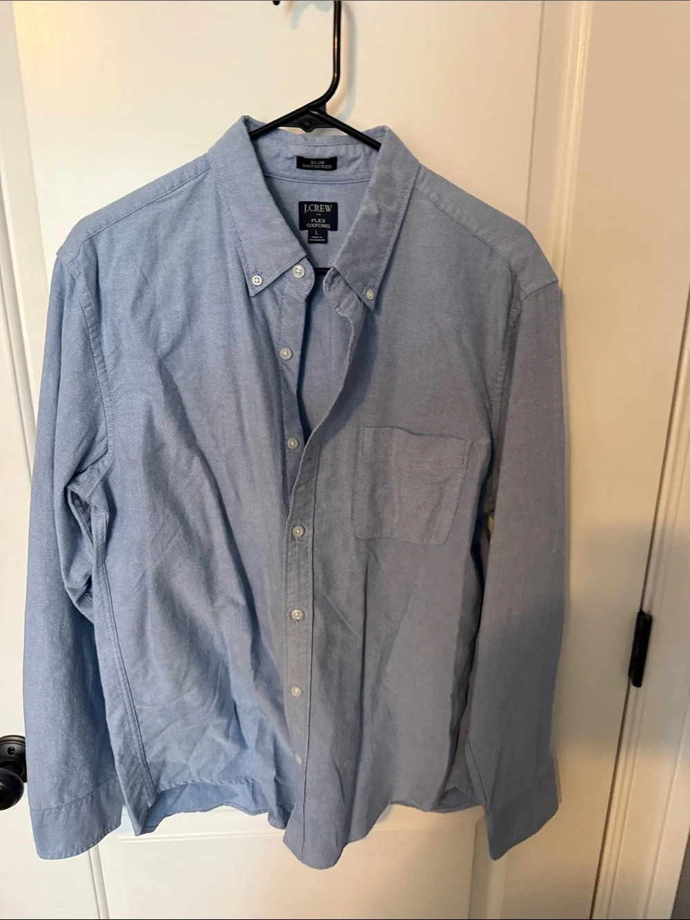 J. Crew Men's Light Blue Button-Down Oxford Shirt
